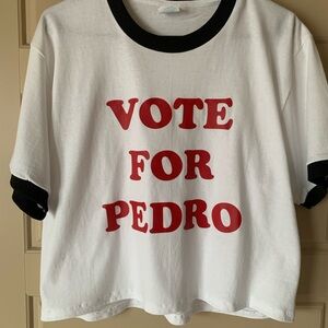 Vote for Pedro T-Shirt - White and Red